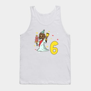 I am 6 with Jesus - kids birthday 6 years old Tank Top